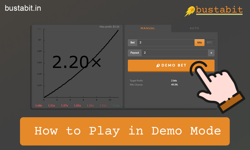 Quick guide to starting Bustabit demo mode for Indian players