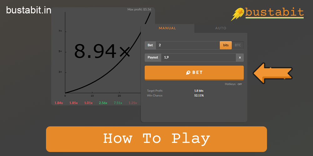 How to start playing the Bustabit crash game online